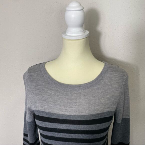 Cynthia Rowley 100% Extra Fine Merino Wool 3/4 Sleeve Sweater Dress Womens Small - Picture 13 of 16